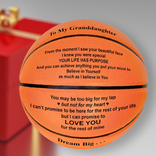 Load image into Gallery viewer, Granddaughter Personalized Basketball Gift
