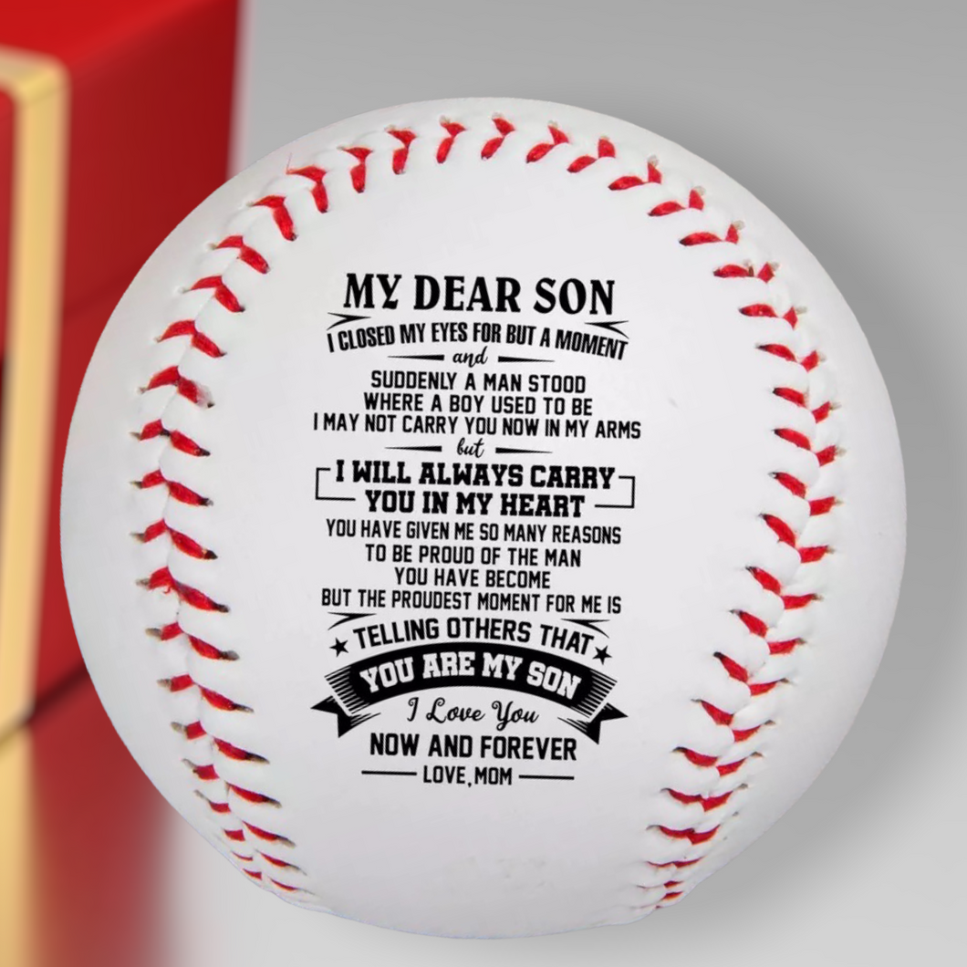 My Dear Son Love Mom Baseball
