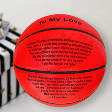 Load image into Gallery viewer, To My Love Engraved Basketball
