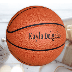 Love Mom & Dad, To Our Daughter Engraved Basketball Gift