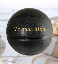 Load image into Gallery viewer, Love Mom, To Daughter - Engraved Basketball Gift - Black & Gold