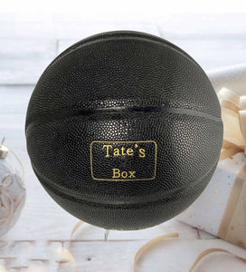 Love Mom, To Daughter - Engraved Basketball Gift - Black & Gold