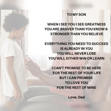 Load image into Gallery viewer, To Son, Love Dad Football Gift