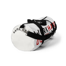 Load image into Gallery viewer, Work Hard Play Hard Duffel Bag -White Red Black