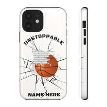 Load image into Gallery viewer, Unstoppable Basketball Phone Case for iPhone or Samsung - Brick Wall
