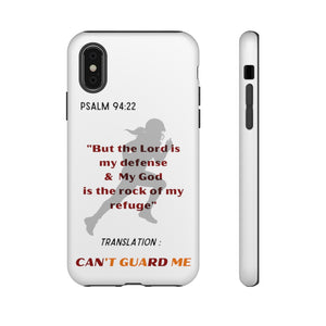 Gridiron Girl Can't Guard Me Cell Phone Case- Red and Gold