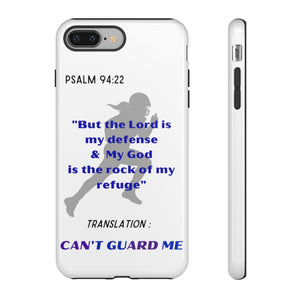 Gridiron Girl Can't Guard Me Cell Phone Case-Purple and Blue