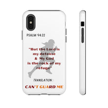 Load image into Gallery viewer, Gridiron Girl Can&#39;t Guard Me Cell Phone Case- Red and Gold

