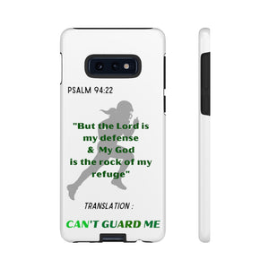Gridiron Girl Can't Guard Me Cell Phone Case- Green