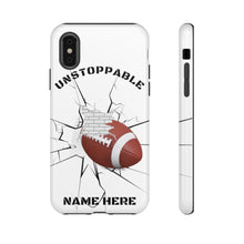 Load image into Gallery viewer, UNstoppable Football iPhone and Samsung Case -White
