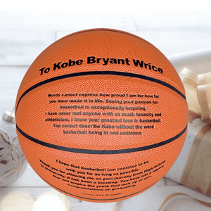 Custom Engraved Basketball - Tate's Box
