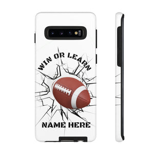 Win or Learn Football IPhone Case -White