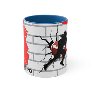 Gridiron Girl Coffee Mug - UNstoppable-Red - Tate's Box