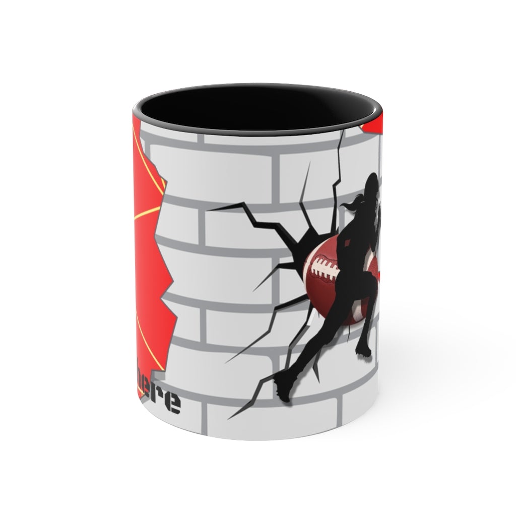 Gridiron Girl Coffee Mug - UNstoppable-Red - Tate's Box
