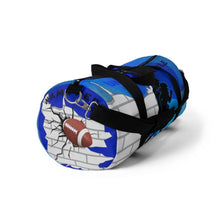 Load image into Gallery viewer, Gridiron Girl Duffel Bag - UNstoppable Blue - Tate&#39;s Box
