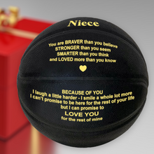 Load image into Gallery viewer, Niece Engraved Basketball Gift

