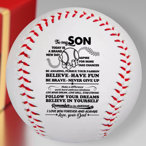 Love Dad To Son Baseball