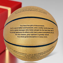 Load image into Gallery viewer, 8 Panel Custom Engraved Basketball-J. Locker
