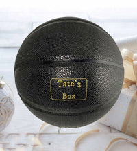 Load image into Gallery viewer, Love Dad To Son Engraved Basketball Gift -Black &amp; Gold

