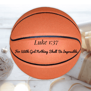 Love Mom & Dad, To Our Daughter Engraved Basketball Gift